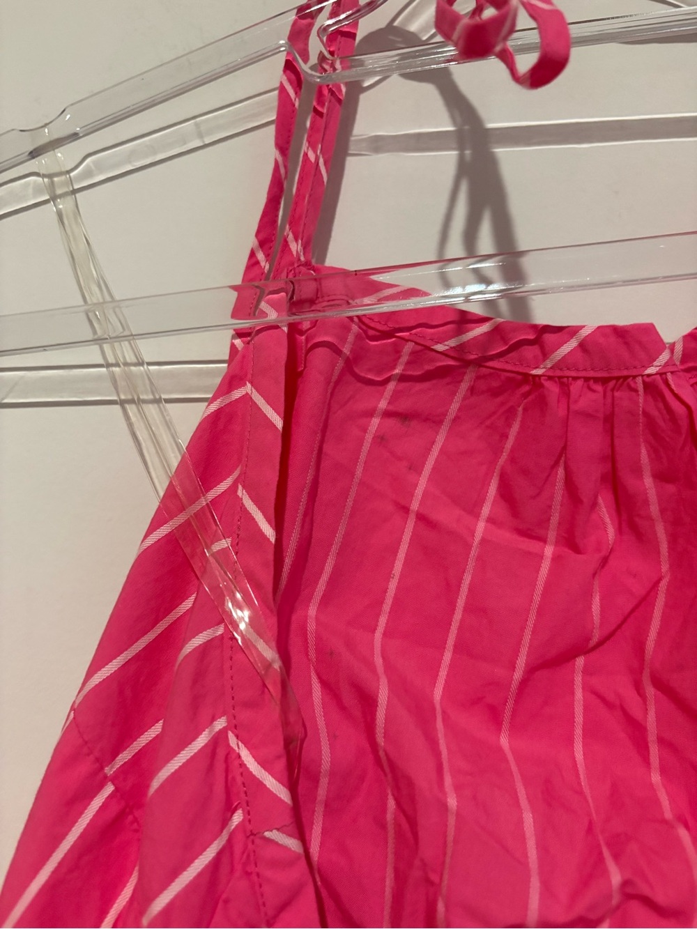 A New Day Sleeveless Shift Mini Dress pin Striped Pink White Size medium - Picture 8 of 10